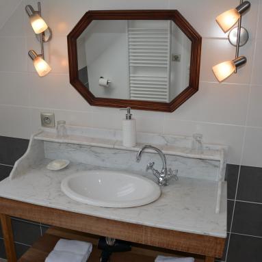 Salle d'eau de la chambre d'hôtes 