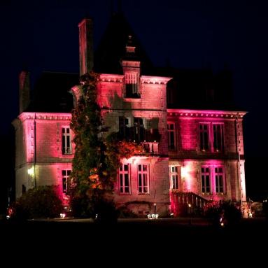 Manoir vu de nuit
