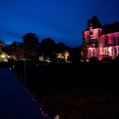 Manoir vu de nuit